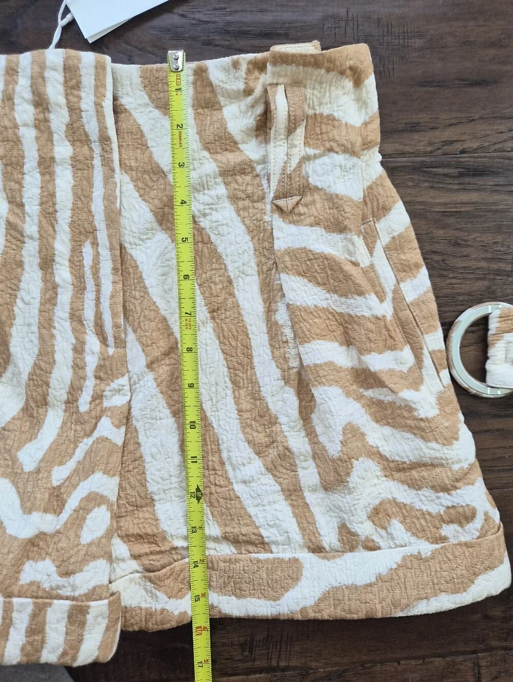 *NWT* [Sezane] Rome Shorts In Zebra, Size 42, US 10